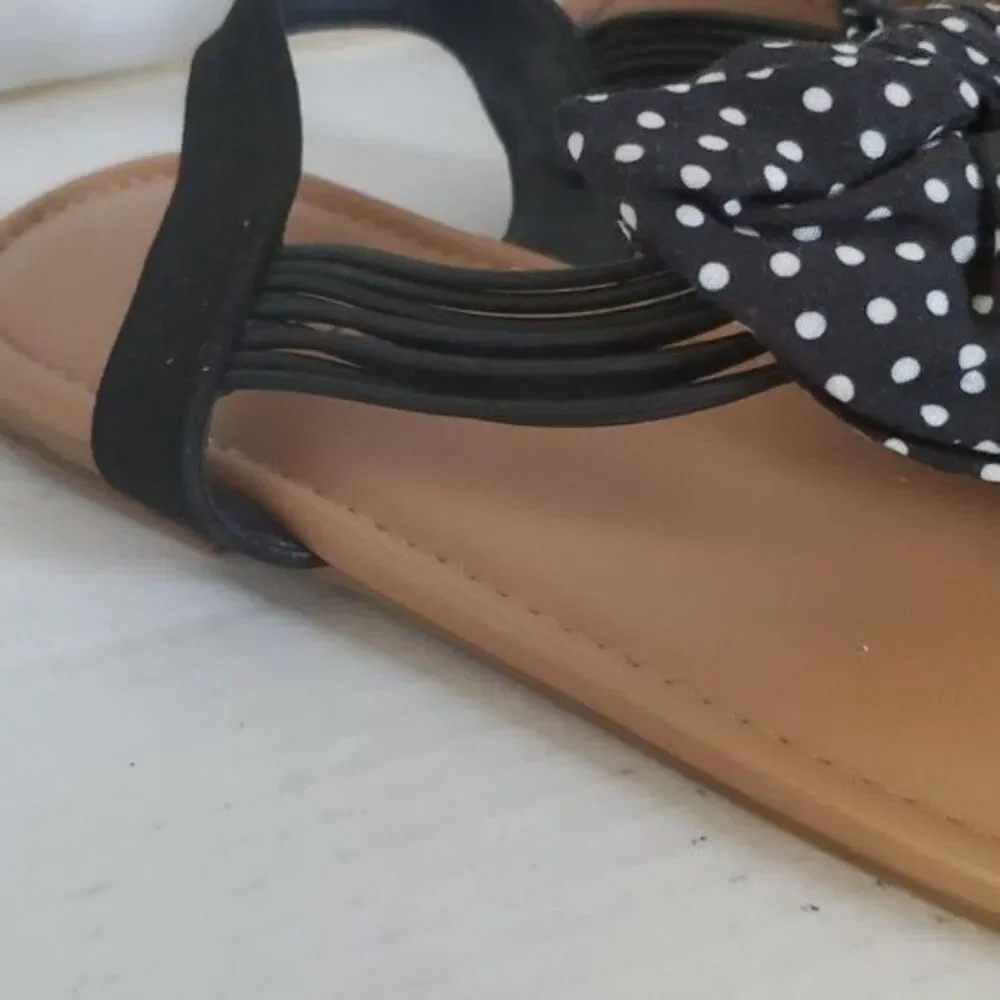 Torrid Sandals Shoes Flats Flip Flops Shoes BOW T STRAP Women's WOMAN'S 12WW
